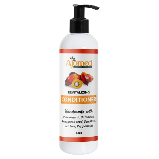 Batana oil shampoo bottle close-up showcasing handmade formulation and natural ingredients.
