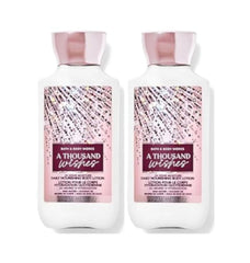 Bath and Body Works A Thousand Wishes bottle close-up for smooth, hydrated skin