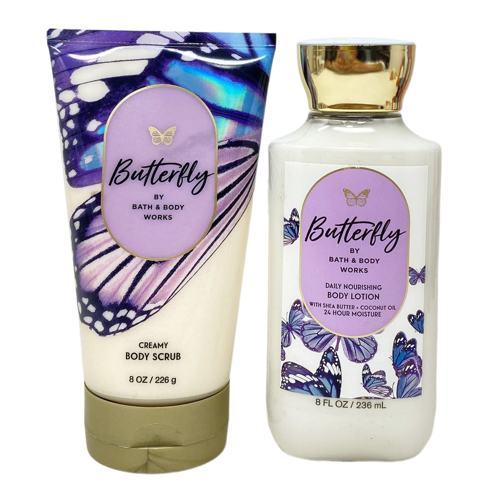 Bath & Body Works butterfly gift set lotion focus, hydrating daily-use body moisturizer.