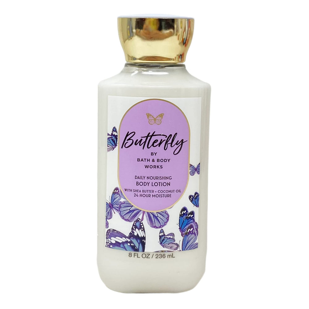 Bath & Body Works butterfly gift set scrub focus, exfoliating creamy body scrub for smoother skin.