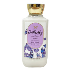 Bath & Body Works butterfly gift set scrub focus, exfoliating creamy body scrub for smoother skin.