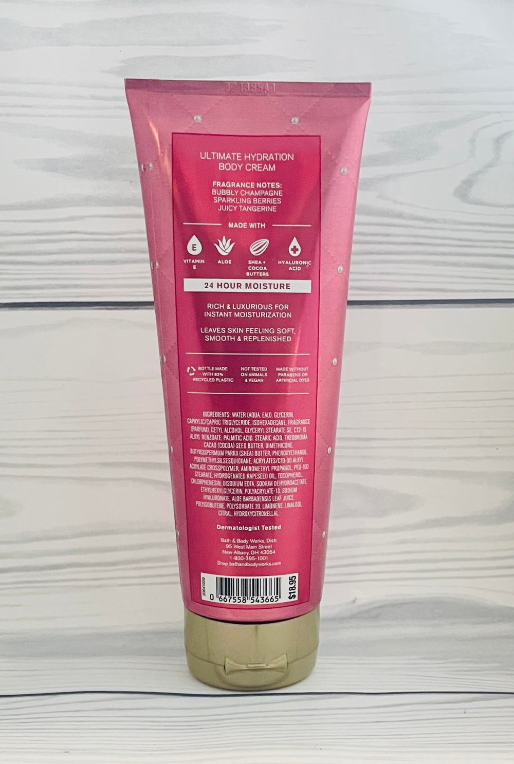 Bath & Body Works Champagne Toast cream jar highlighting rich moisture and lasting scent.