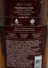 Bath & Body Works Chocolate Amber body wash lather close-up.
