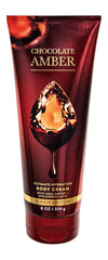 Bath and Body Works Chocolate Amber Gift Set 8oz bottle deeply hydrating with shea and aloe