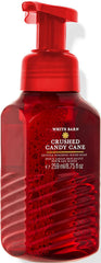 Bath and Body Works Crush Candy Cane bottle foaming hand soap for fresh hands.