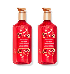 Bath & Body Works Deep Cleansing Gel Hand Soap Winter Candy Apple bottle with gentle lather and fragrance.