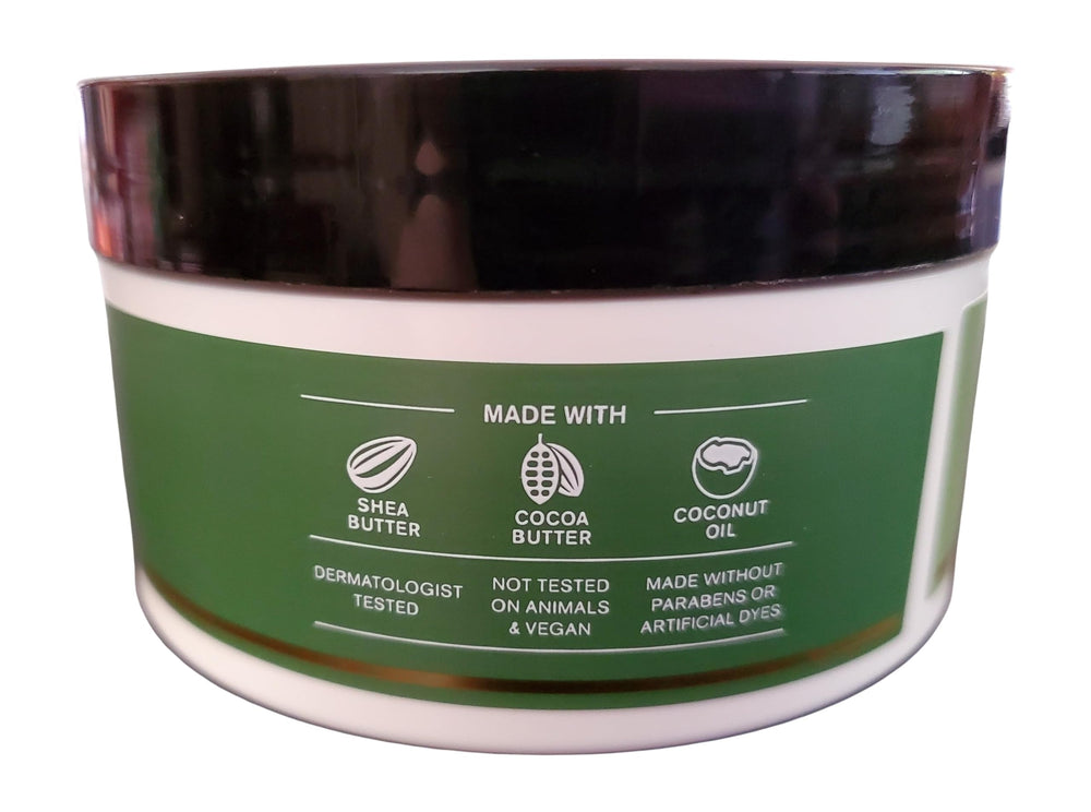 Bath and Body Works Eucalyptus Spearmint aromatherapy body butter texture closeup showing whipped, light feel.