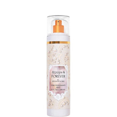 Bath & Body Works Always & Forever mist bottle pour for a light, refreshing fragrance