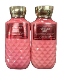 Bath & Body Works Forever Red lotion 8oz bottle two-pack for daily hydration.