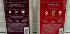 Bath & Body Works Forever Red lotion texture shown for quick hydration.