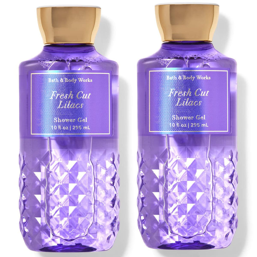 Bath & Body Works Fresh Cut Lilacs 2-pack bottle view highlights floral cleanse