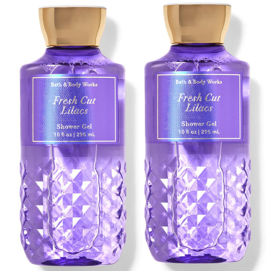 Bath & Body Works Fresh Cut Lilacs 2-pack bottle view highlights floral cleanse