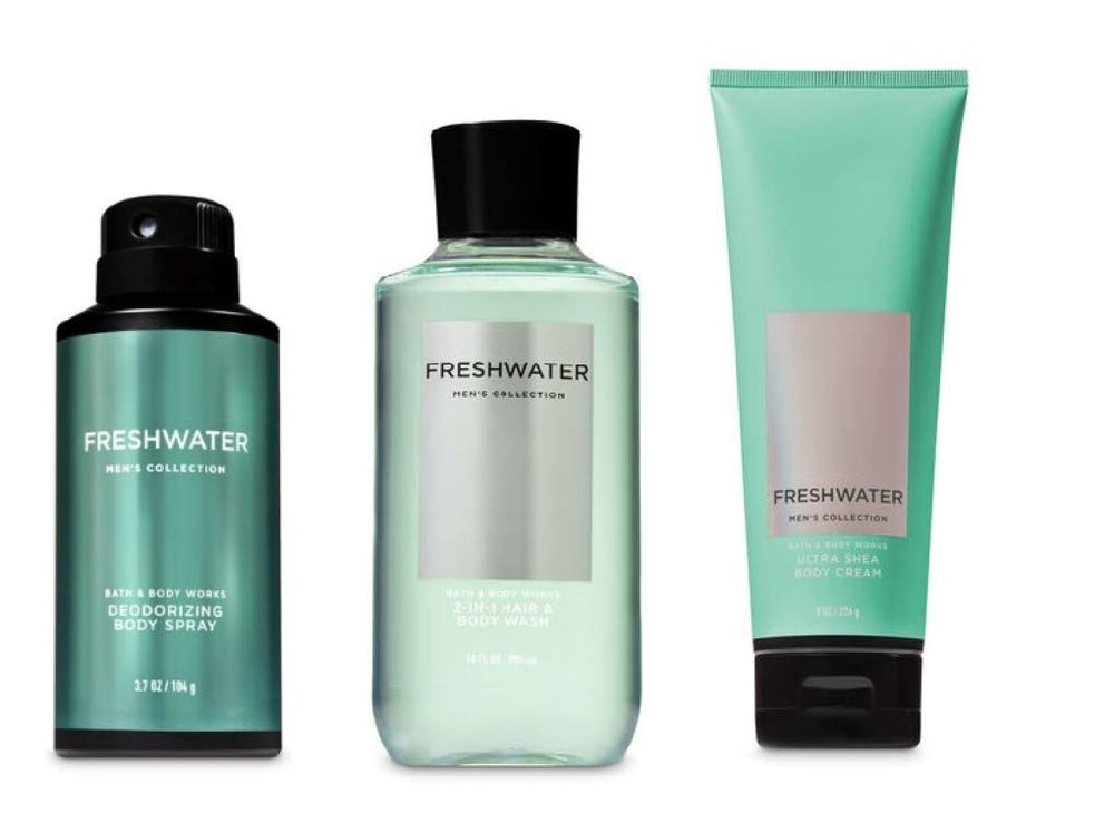 Bath & Body Works Freshwater 2-in-1 wash bottle for hair and body hydration