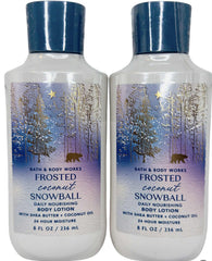 Bath and Body Works Frosted Coconut Snowball 2-pack bottle front for daily hydration