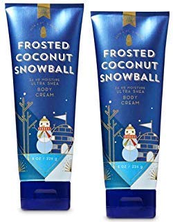Bath & Body Works Frosted Coconut Snowball 2-pack bottle for hydrating, creamy scent