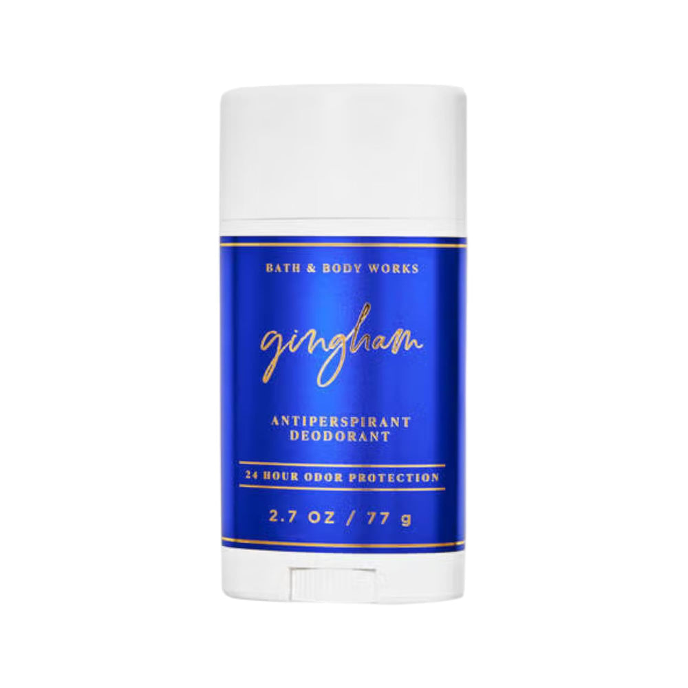 Bath & Body Works Gingham deodorant stick provides daily protection with a subtle, refreshing scent
