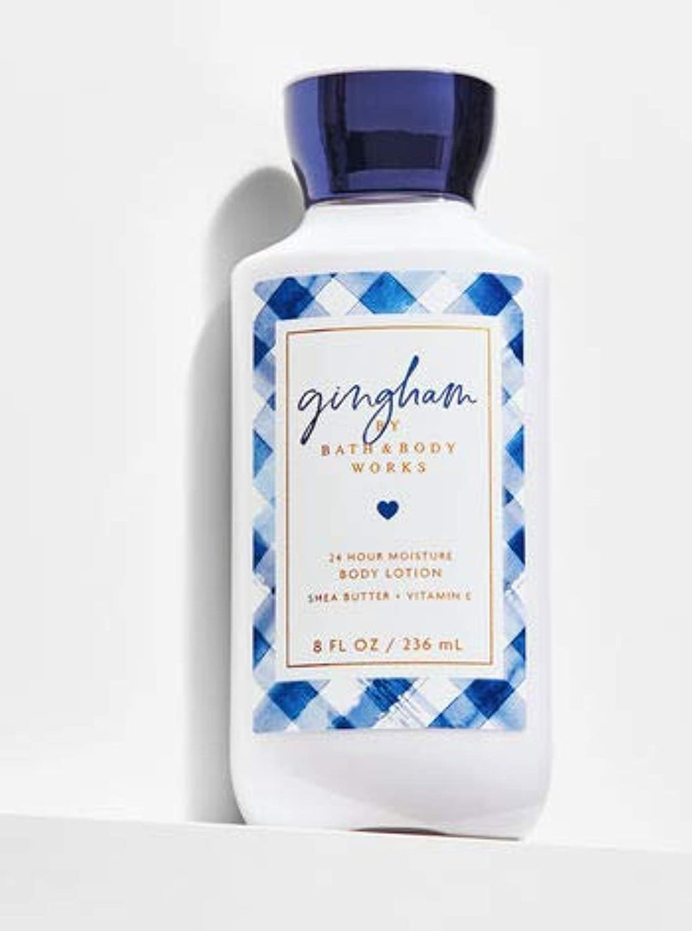 Bath & Body Works Gingham Super Smooth Body Lotion 8oz bottle for daily moisturization