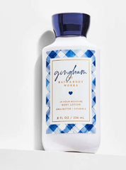 Bath & Body Works Gingham Super Smooth Body Lotion 8oz bottle for daily moisturization