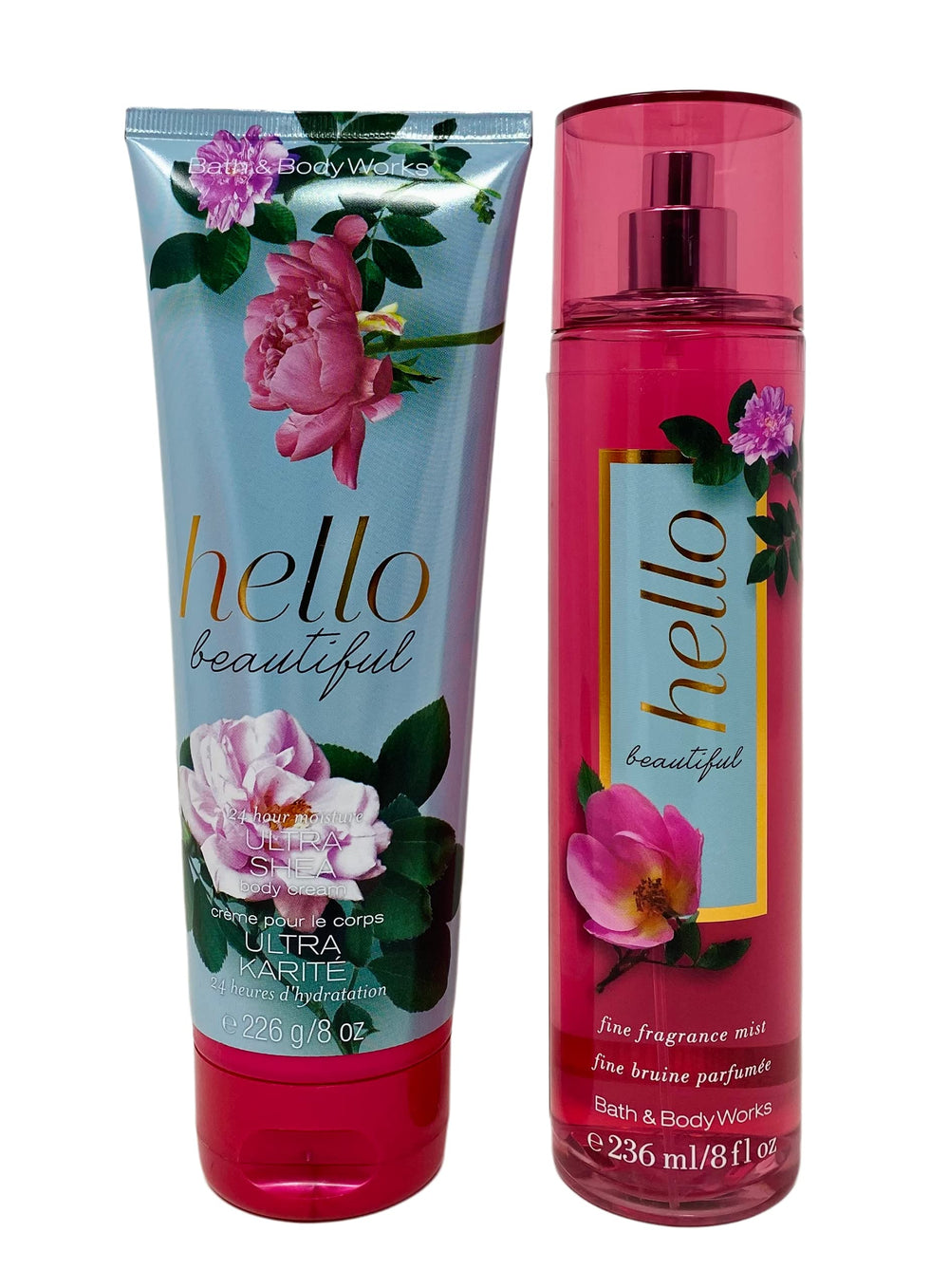 Bath & Body Works Hello Beautiful gift set with mist and cream for daily pampering.