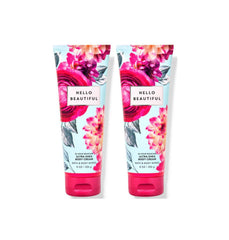 Bath & Body Works Hello Beautiful Ultimate Hydration Body Cream bottle for soft, hydrated skin