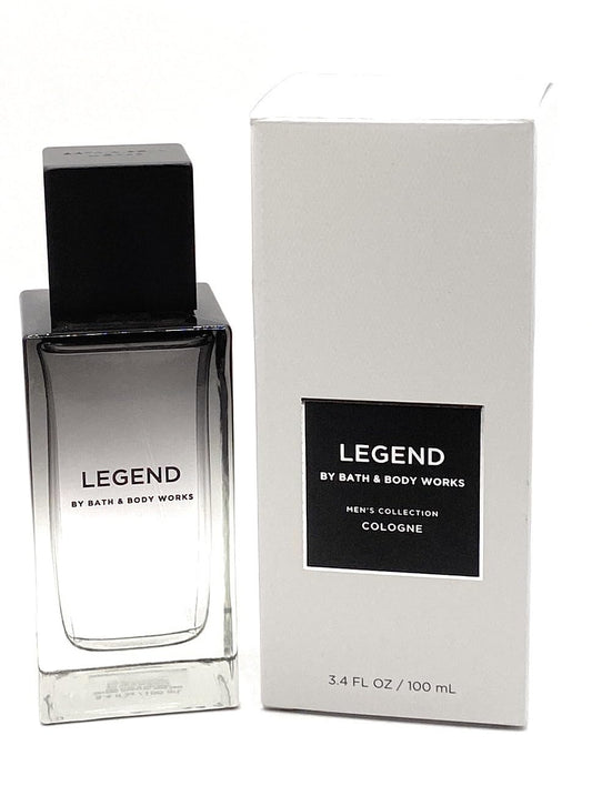 Bath and Body Works Legend bottle front, bold masculine fragrance preview for daily wear.