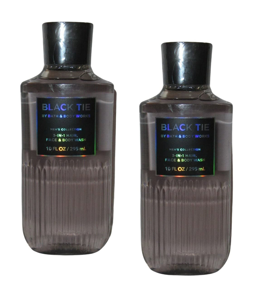 Bath & Body Works Men 3-in-1 Black Tie wash cleanses hair, face, and body with refreshing aroma