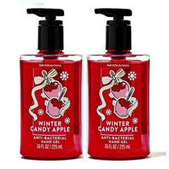 Bath & Body Works Moisturizing Hand Gel bottle shows Winter Candy Apple aroma, keeps hands soft after use