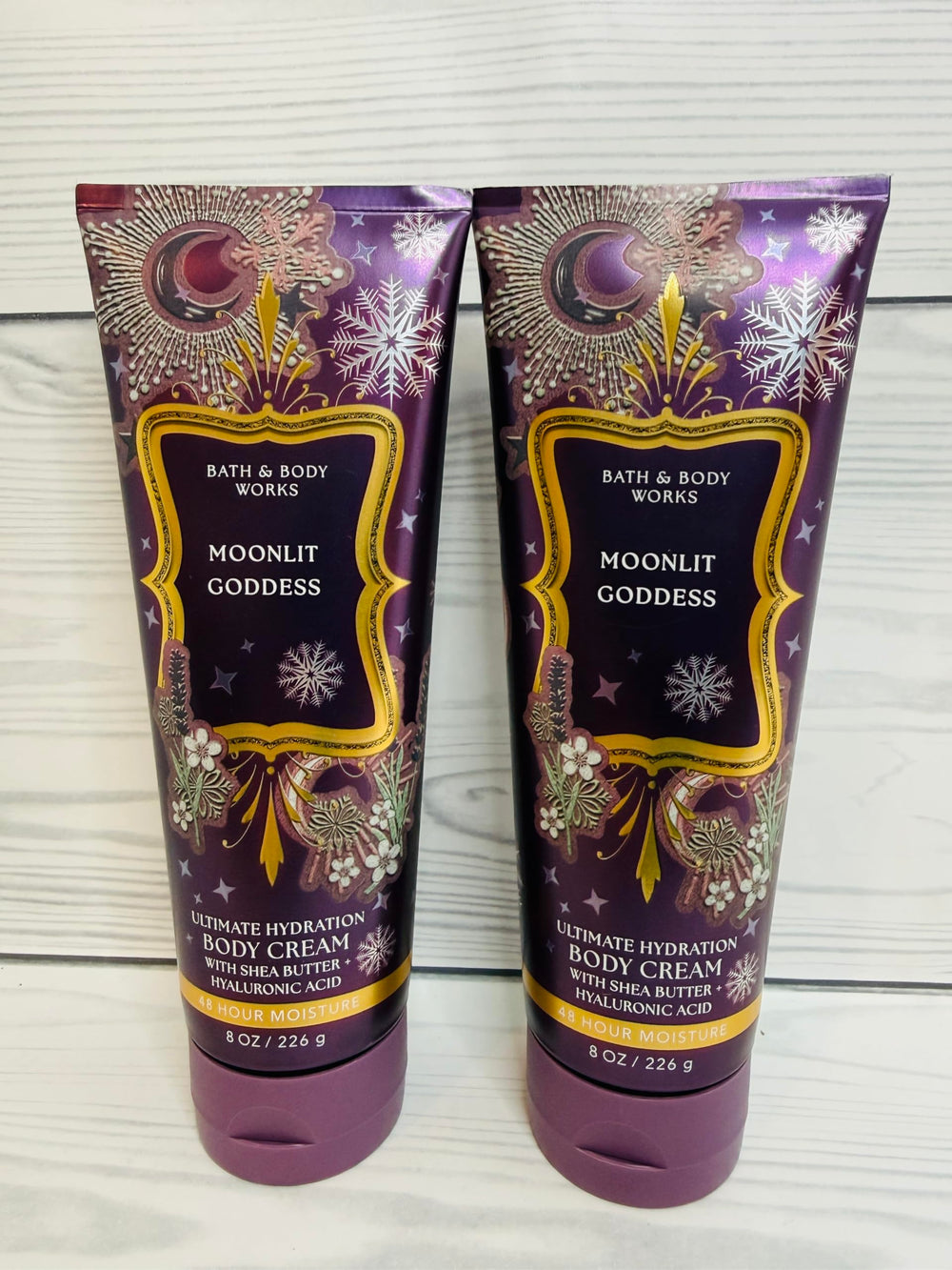 Moonlit Goddess packaging emphasizes duo pack for replenishing hydration