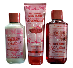 Bath & Body Works Mrs Claus shower gel bottle pour showcases inviting texture and refreshing cleanse.