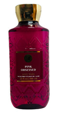 Bath & Body Works Pink Obsessed Wash bottle with pink floral scent for mood uplift