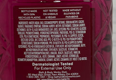 Bath & Body Works Pink Obsessed Wash ingredients like Vitamin E and Aloe