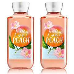 Bath & Body Works Pretty as a Peach 2-pack bottles with vibrant multicolor packaging