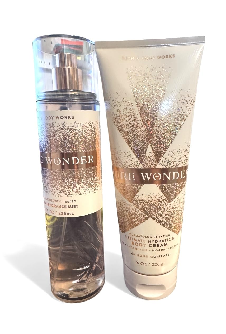 Bath & Body Works Pure Wonder Body Cream bottle offering lasting moisture.