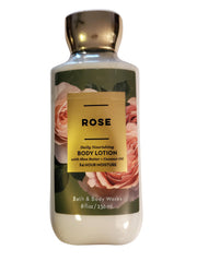 Bath & Body Works Rose lotion bottle showcases airy rose fragrance for daily moisture.