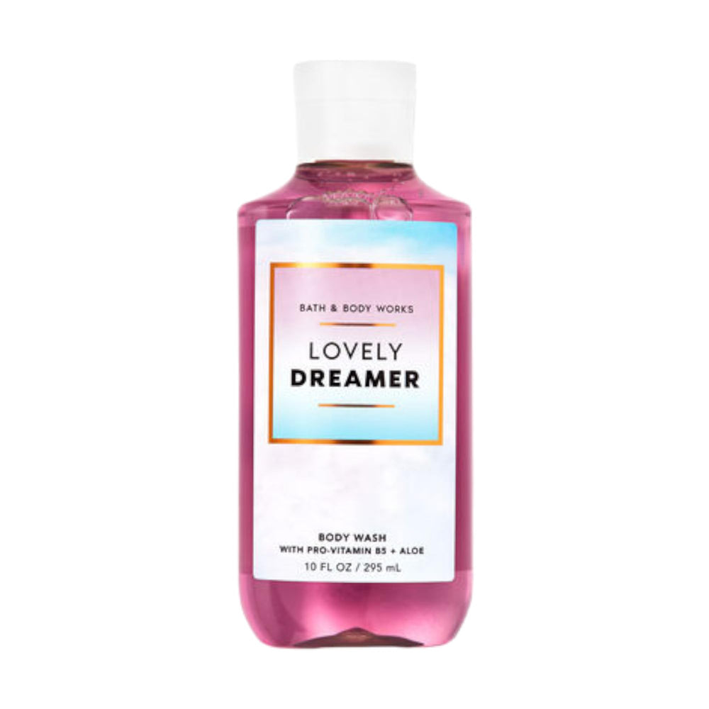 Bath & Body Works Lovely Dreamer shower gel bottle for a refreshing morning routine