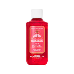 Bath & Body Works Signature Pink Paradise shower gel bottle with long-lasting fragrance for daily use