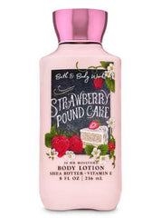 Bath & Body Works Strawberry Pound Cake daily trio packaging shown for gifting or travel