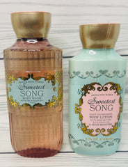 Bath & Body Works Sweetest Song body lotion bottle delivering deep hydration.