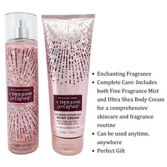 Bath & Body Works Thousand Wishes Gift Set with holographic pink packaging, elegant for gifting