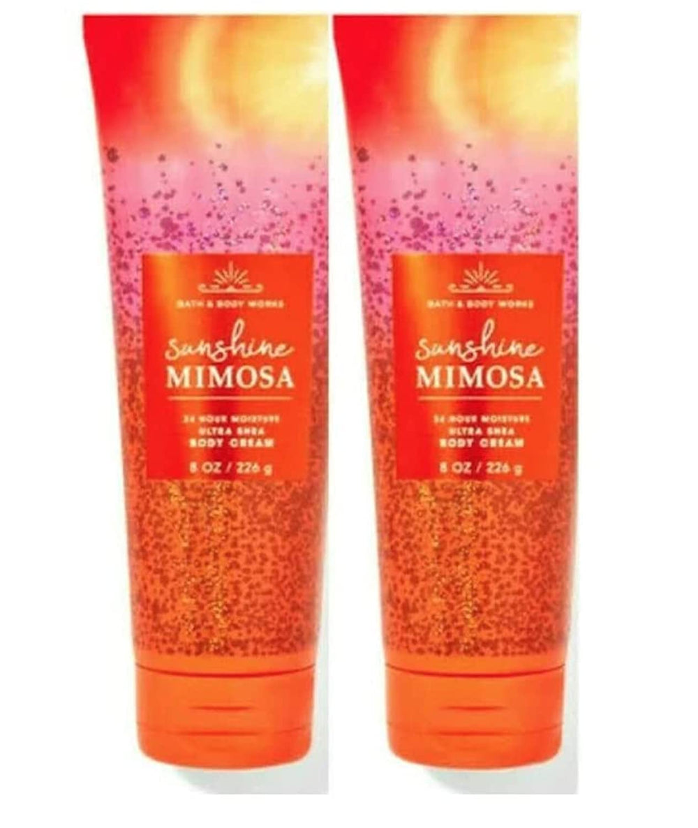 Bath & Body Works Ultimate Hydration Body Cream Sunshine Mimosa two-pack; lasting moisture and bright citrus aroma.