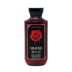 Bath & Body Works Vampire Blood shower gel bottle with rich lather for daily cleansing.