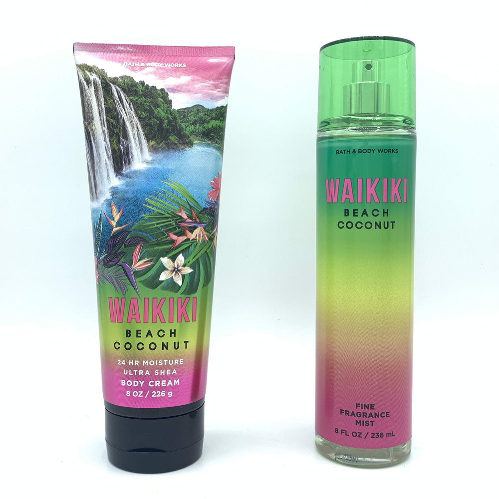 Bath & Body Works Waikiki Beach Coconut body cream nourishes skin for daily pampering.