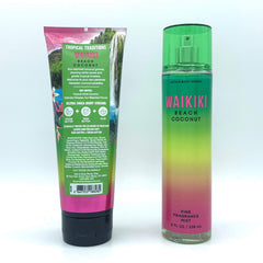 Bath & Body Works Waikiki Beach Coconut fine fragrance mist provides long-lasting fragrance.