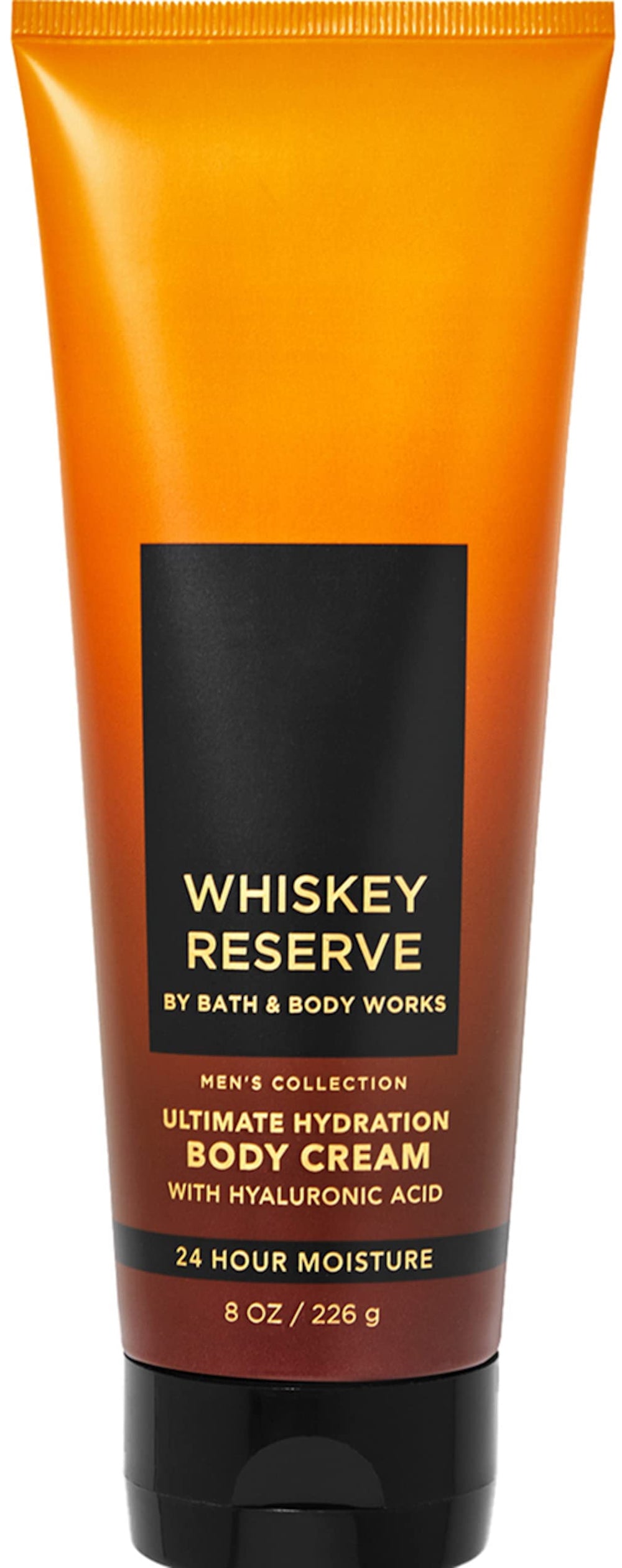 Bath & Body Works Whiskey Reserve bottle for daily hydration and a subtle masculine scent.