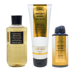 Bath & Body Works Whiskey Reserve men bottle and wash for refreshed skin
