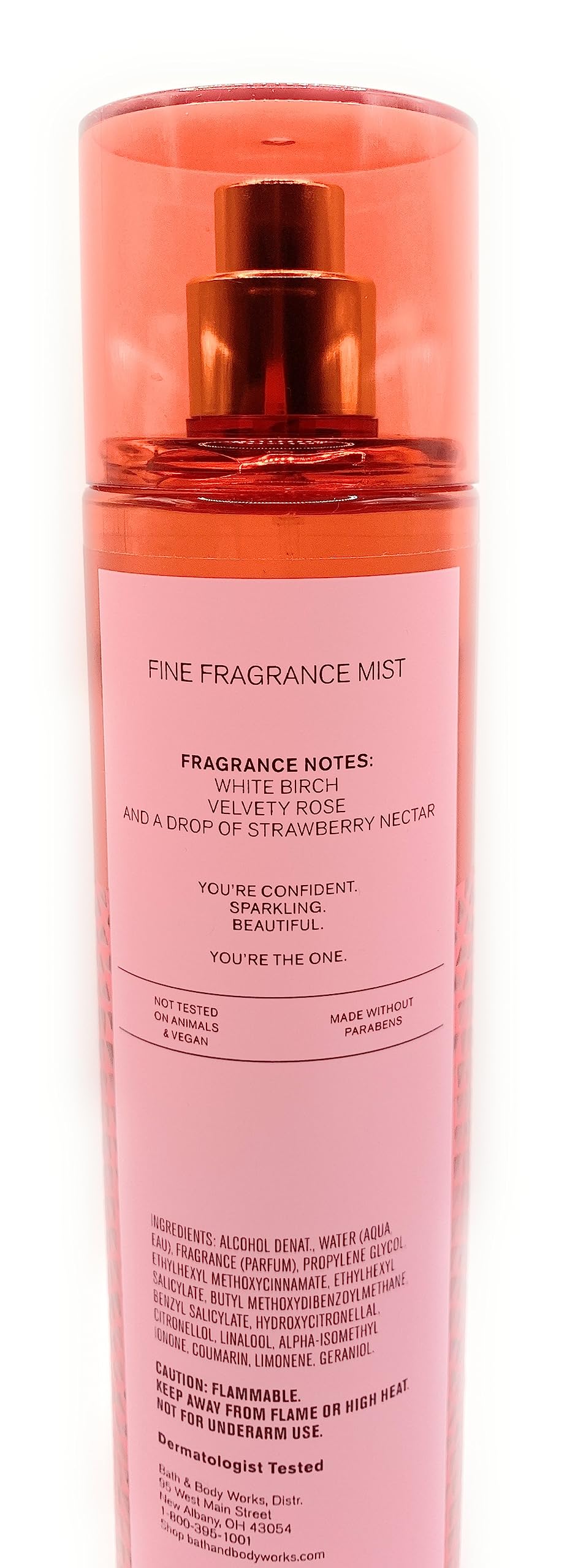 Close-up of You're The One spray bottle showcasing a bouquet-inspired aroma for daily wear