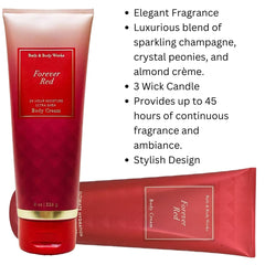 Closeup of Forever Red cream texture with a luminous, fast-absorbing finish.