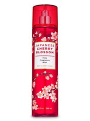Japanese Cherry Blossom Fine Fragrance Mist bottle for all-day freshness.
