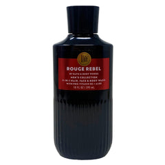 Bath and Body Works Rouge Rebel 3-in-1 bottle cleanses hair, face and body with a refreshing scent.