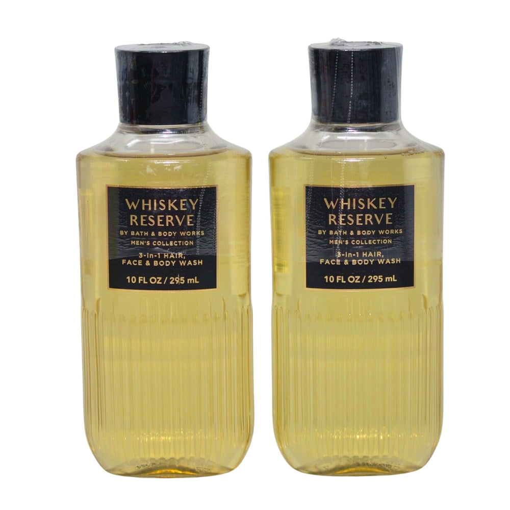 Bath and Body Works Whiskey Reserve bottle with Shea and Vitamin E shower gel for daily refreshing showers.